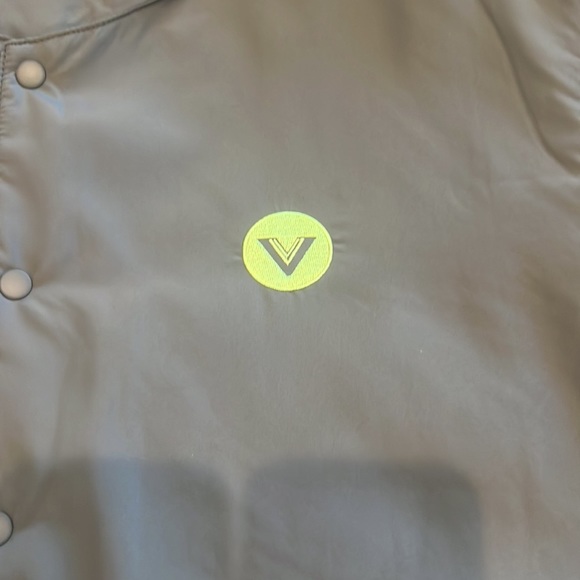 Vast. No collar puffy lifestyle jacket charcoal gray size xl - Picture 3 of 5